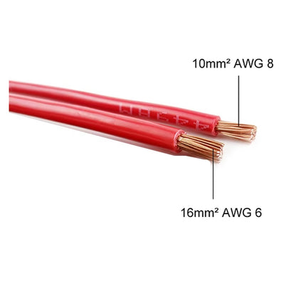 VILASTING Battery Inverter Cable Set with Terminals 8/6AWG Stranded Copper Cord Solar Power Connection Wire with Lug